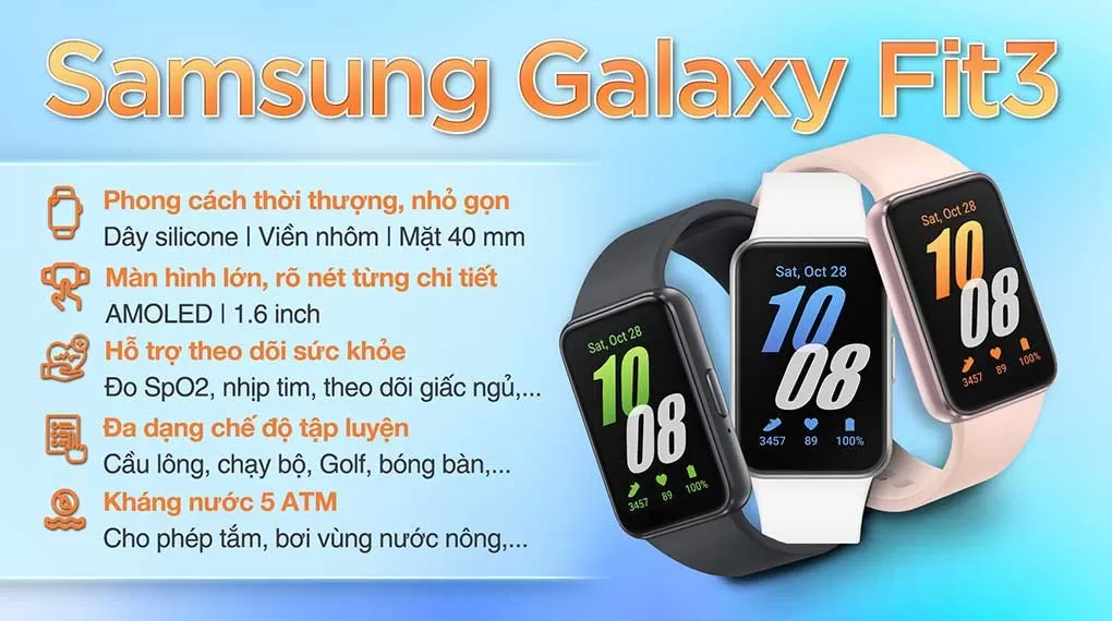 Đồng hồ thông minh Samsung Galaxy Fit3